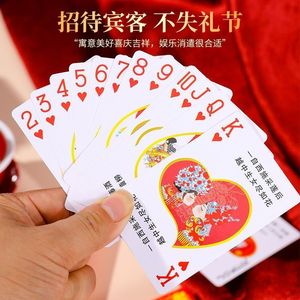 Customized Wedding Playing Cards Square Corners Paper Box Packaging Glossy Finish Party <b>Entertainment</b> - Product Image 3