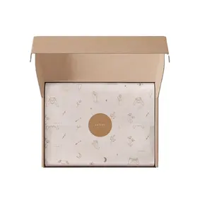 Papier d'emballage personnalisé avec conception de votre propre logo Papier d'emballage cadeau pour fleurs de vêtements pour petites entreprises