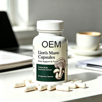 Capsules d'extrait de champignon Crinière de lion en marque blanche – Fabricant ODM & OEM – Stimulant immunitaire et supplément pour la mémoire – Capsules de Cordyceps
