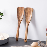 Cuillère-spatule en bois multifonctionnelle pour la cuisine, ustensile durable pour mélanger, servir et racler