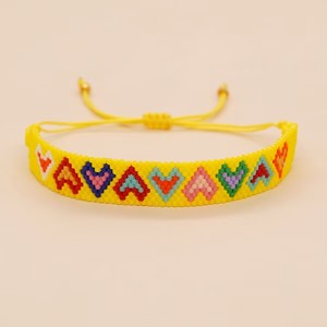Meilleures ventes <span class=keywords><strong>à</strong></span> la mode femmes émeraude Miyuki perle pile chaîne <span class=keywords><strong>Bracelet</strong></span> délicat <span class=keywords><strong>perles</strong></span> de rocaille géométrique <span class=keywords><strong>métier</strong></span> <span class=keywords><strong>à</strong></span> <span class=keywords><strong>tisser</strong></span> Bracelets pour l'amitié - Product Image 3