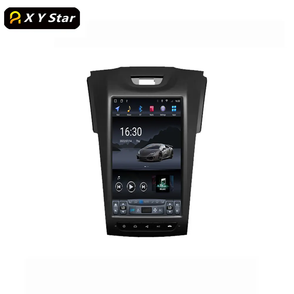 XYstar טסלה סגנון 12.1 אינץ אנדרואיד Gps ניווט סטריאו לרכב וידאו רכב נגן Dvd עבור טסלה סגנון איסוזו D-מקסימום V-צלב MU-X