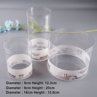 Boîte à tubes ronds en plastique cylindrique Emballage transparent transparent de cadeau de balles de tennis en PET