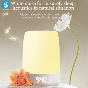 APP Control portátil ruido blanco sueño máquina de ayuda 8 colores luz nocturna 32 canciones sueño relajante bebé máquina de ruido blanco - Product Image 4