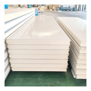 Nouveau panneau sandwich en polyuréthane pour la construction, pour les murs extérieurs, ignifuge, pour les hôtels, les ateliers, les chambres froides, les maisons - Product Image 2