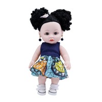 Muñeca Reborn de Silicona de Cuerpo Completo de 10 Pulgadas FiveStar, Muñeca de Vinilo Negra de 25 cm, Muñeca de Moda con Apariencia Realista