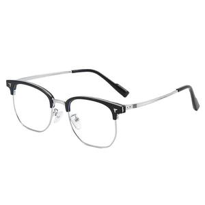 31248 Gafas de estilo coreano ultraligeras TR de media montura, forma ovalada, anti luz azul, unisex, para visión de cerca - Product Image 4