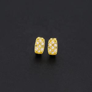 JXX Wholesale <b>Cheap</b> Price <b>Earrings</b> Small Gold Plated Jewelry Bulk Wholesale Small <b>Earrings</b> Women Luxury Small - Product Image 2