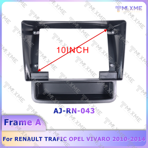Adaptateur de cadre de tableau de bord pour autoradio 10 pouces grand écran pour RENAULT TRAFIC <span class=keywords><strong>OPEL</strong></span> <span class=keywords><strong>VIVARO</strong></span> 2010-2014 - Product Image 4