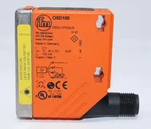 Capteur laser Ifm O5D100 le plus vendu, résolution 1 mm, suppression de l'arrière-plan, IP65/IP67 pour l'automatisation industrielle et la robotique - Product Image 1