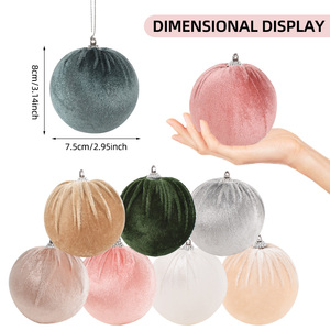 Nueva Llegada, Nuevo Diseño, Bola de Navidad de Plástico Roja, Blanca y Transparente, Irrompible, 8*7.5cm, Decoraciones Navideñas, Precio de Fábrica - Product Image 2