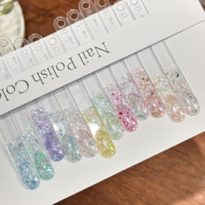 Gel Glitterato HEMA TPO Free all'Ingrosso 1kg, 12 Colori, Gel Glitterato Estivo, Smalto UV per Unghie, OEM Private Label, Forniture per Unghie in Bulk KG - Product Image 4