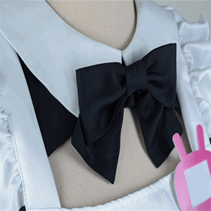 Disfraz de Anime para <span class=keywords><strong>Mujer</strong></span>, Estilo Maid, para Halloween, con <span class=keywords><strong>Peluca</strong></span> y Ropa Lolita, Traje Blanco y Negro de Poliéster para Chicas - Product Image 6
