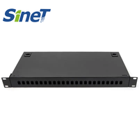 Harga lebih murah bingkai distribusi serat optik 1U dengan SC LC 12/16/24 Panel Patch serat Port ODF tipe konektor FC serat SM bekas