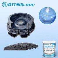 Caoutchouc de silicone liquide résistant aux déchirures pour le moulage/la coulée de pneus, caoutchouc de silicone RTV-2