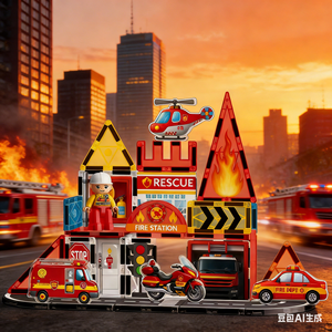Juguetes Educativos <span class=keywords><strong>de</strong></span> Rol para Niños, Juguetes <span class=keywords><strong>de</strong></span> Estación <span class=keywords><strong>de</strong></span> <span class=keywords><strong>Bomberos</strong></span>, Juguetes Magnéticos, Sets <span class=keywords><strong>de</strong></span> Bloques <span class=keywords><strong>de</strong></span> Construcción para Niños y Niñas - Product Image 2