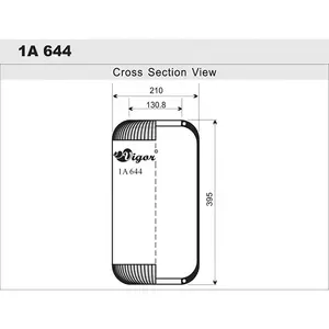 Heißer Verkauf Hohe Qualität Air Suspension Airbag Gummi Luft Frühling 644N, 661N, 715N, 662N