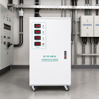 Stabilisateur de tension triphasé personnalisable 40 kVA 380 V-480 V, régulateur de puissance automatique pour le site de projet mondial