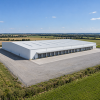 Entrepôt à Grande Portée en Structure Métallique avec Baies de Chargement Multiples et Panneaux Isolants – Atelier Métallique, Centre Logistique Industriel
