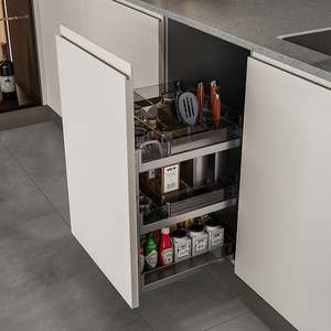 Santopova Luxury Kitchen <b>Cabinet</b> System with Open Shelving & <b>Wine</b> <b>Storage</b> - Product Image 4