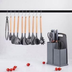 Ensemble d'ustensiles de cuisine multifonctionnels en silicone, 1 pièce, certifiés LFGB, écologiques, avec poignée en alliage de zinc, design unique - Product Image 4