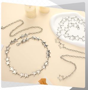 เข็มขัดโซ่รูปดาวสำหรับผู้หญิง ปรับได้ รูปตัว Y โลหะ เข็มขัดคาดเอวสไตล์พังก์ สำหรับชุดเดรส กางเกงยีนส์ งานเรฟ - Product Image 6