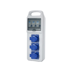Caja portátil industrial impermeable IP54 con 3x1P+N RCD y 3x16A, enchufes industriales de 3 pines, resistente, caja de enchufes portátil - Product Image 5