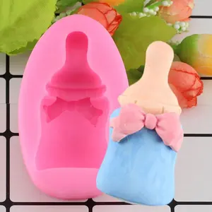 Mới Dễ Thương 3D Baby Dummy Chai Silicone Fondant Khuôn Bánh Trang Trí Cupcake Baking Khuôn