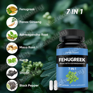 Vitahealth OEM ODM perawatan kesehatan kapsul ekstrak biji Fenugreek harga grosir suplemen makanan organik kapsul biji Fenugreek - Product Image 4