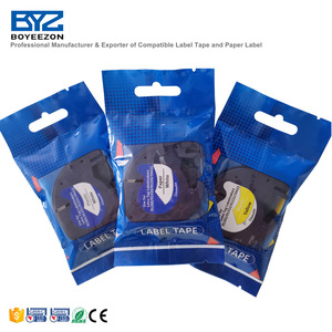 Boyeezon紙ラベルLT 10697 91200 91220 91320 91330 59421 DYMO LetraTag黒白12mm 4 <span class=keywords><strong>m</strong></span> - Product Image 3