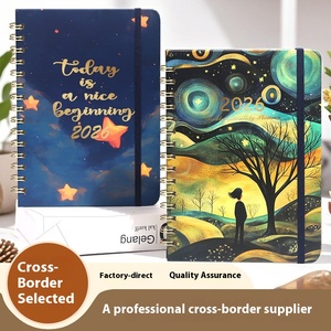 2026 lịch trình xuyên biên giới tùy chỉnh máy tính xách tay giá trị cao Temu A5 vỏ cứng xoắn ốc ràng buộc kế hoạch vẽ tay cuộn dây này - Product Image 2