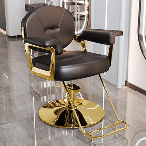 Silla de Barbería Hidráulica en Oferta, Cómoda, Giratoria, de Cuero, Sillas de Barbería Profesionales para Salón de Corte - Product Image 2