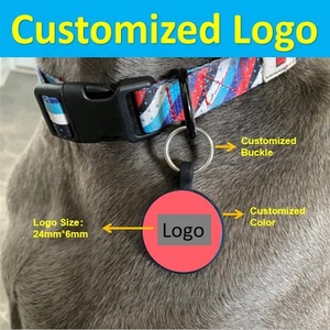 Etiquetas redondas de silicona para identificación de mascotas, las más vendidas, animales, perros, 1 ud./bolsa opp, logotipo de marca personalizado, acolchadas, sin cantidad mínima de 7-15 días, Silicona - Product Image 2