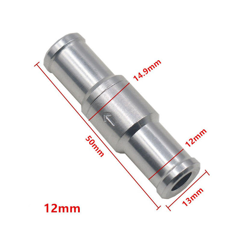 One Way 4mm Valves Aluminium Non Return Valve Fuel Petrol Diesel For Automobile