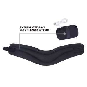 USB 전기 격렬한 연약한 거품 자궁 경관 고리 목 지원 <span class=keywords><strong>Brace</strong></span> 대는 목 고통 & 등뼈 압력을 구호합니다 - Product Image 6