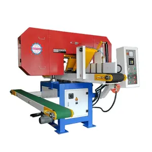 MJ357A PLC Integrated Control System Horizontal Band Saw for Square Timber,Wood Band Saw Cutting Machine