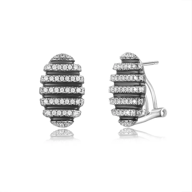 Amazon Hot Selling Fashion Jewelry Set Custom Silver Jewelry Charms Jewelry 925 Sterling Silver Earrings For Women