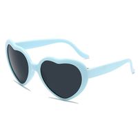Lunettes de soleil en forme de cœur pour femmes, pour enterrement de vie de jeune fille (EVJF) et fête nuptiale, thèmes Équipe de la Mariée, couleurs Orange, Rose, Blanc, Rouge, Vert, Bleu