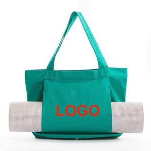 Kadınlar için Yoga siyah çanta Yoga paspaslar egzersiz Mat için cepler ile çanta taşıyıcı Carryall Pilates kol çantası spor iş seyahat için - Product Image 2