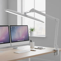 Lámpara de Escritorio LED con Control Táctil, Atenuable, para el Cuidado de los Ojos, Ideal para Oficina en Casa, Taller, Estudio, Lectura, Manualidades, Costura y Trabajo con Computadora