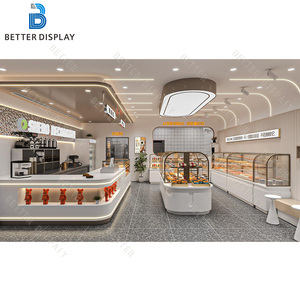 Hợp thời trang cupcake giá tùy chỉnh 3 Tầng Kệ với kính cường lực cho Patisserie hiển thị bánh hiển thị trường hợp - Product Image 2