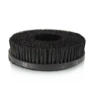 TDFbrush 6" soft nylon bristle cleaning and polishing disc drill pad brush for sofa and mattress