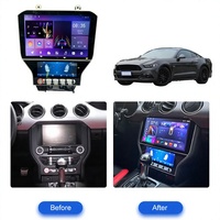 MOOKAKA 11.5+6.86 Carplay pour Ford Mustang 2015-2021 Lecteur multimédia Android 15 Stéréo GPS Navi Auto Sans Fil Grand Écran Tactile