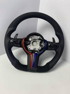 Volant sport chauffant avec palettes <span class=keywords><strong>pour</strong></span> BMW F01 F06 F10 F11 F15 F20 F21 F22 F30 F31 F32 F36 en fibre de carbone - Product Image 5