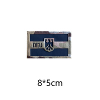 Autriche Allemagne Drapeau Tactique Badge Morale Nylon Crochet et Boucle IR Autriche Patches