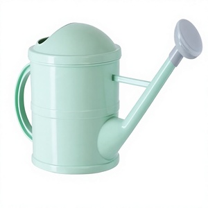 Arrosoir moderne en fer vert menthe avec long bec, finition peinture durable, outil de jardinage, arrosoirs, outils d'arrosage de jardin - Product Image 1