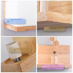 Applique murale LED nordique simple avec abat-jour en verre, intensité variable, CRI élevé 95 pour chambre à coucher/couloir/salon - Product Image 4