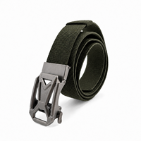 Ceinture tactique pour homme en nylon extensible robuste avec boucle automatique en alliage de zinc à dégagement rapide, personnalisable en usine
