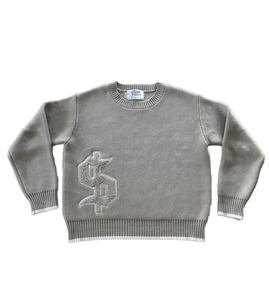 Suéter de <span class=keywords><strong>Cuello</strong></span> <span class=keywords><strong>Redondo</strong></span> con Patrón 3D Personalizado OEM, Suéter de Punto Transpirable y Antiarrugas para <span class=keywords><strong>Hombre</strong></span> para Otoño - Product Image 1