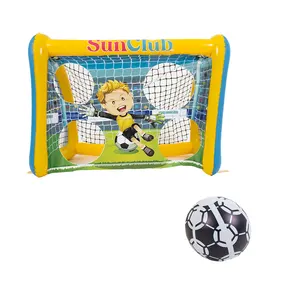 Wholesale 2 in 1 Foldable Football Goal Indoor Outdoor Inflatable Games for Kids